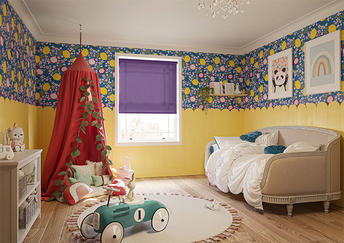 Trapani, Plum - Roller Blind - Image 7